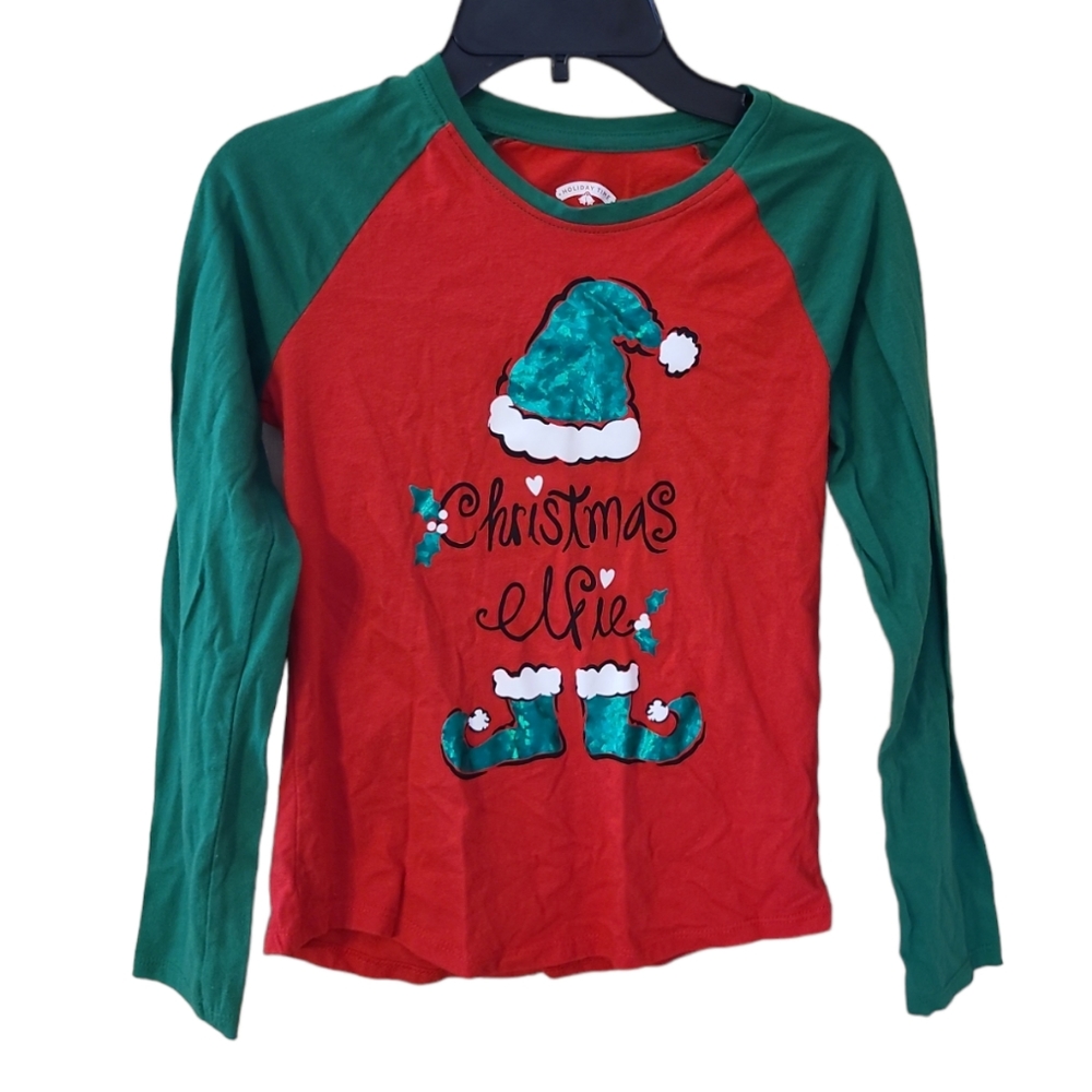 ⚡️CLEARANCE!⚡️ Christmas shirt, large 10-12 girls